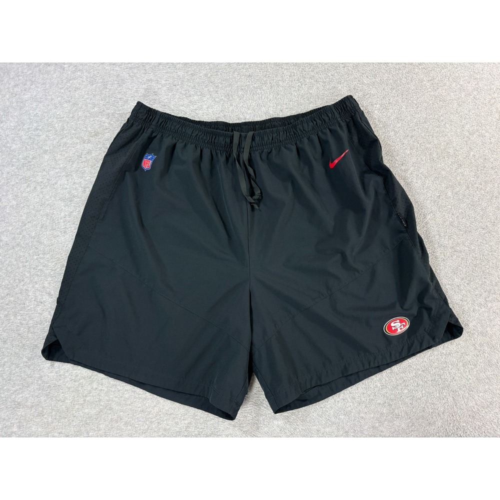 San Francisco 49er's Nike Team Issue Football Shorts (Men's 2XL) Black